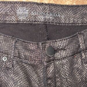 Monarda Black and Silver Patterned Pants